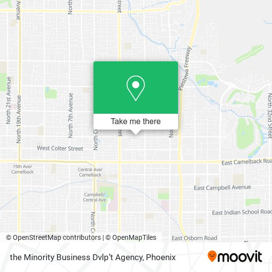 the Minority Business Dvlp’t Agency map