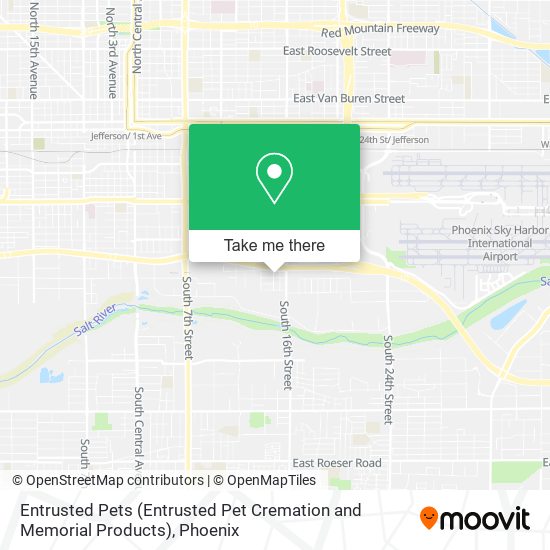 Mapa de Entrusted Pets (Entrusted Pet Cremation and Memorial Products)
