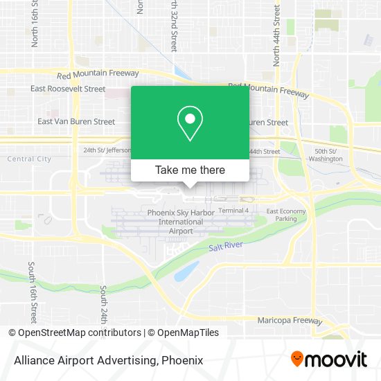 Alliance Airport Advertising map