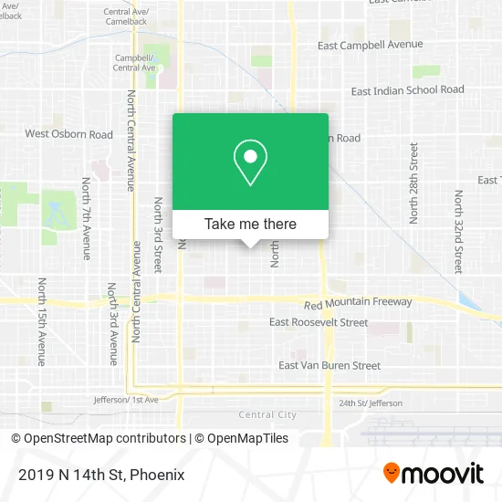 2019 N 14th St map