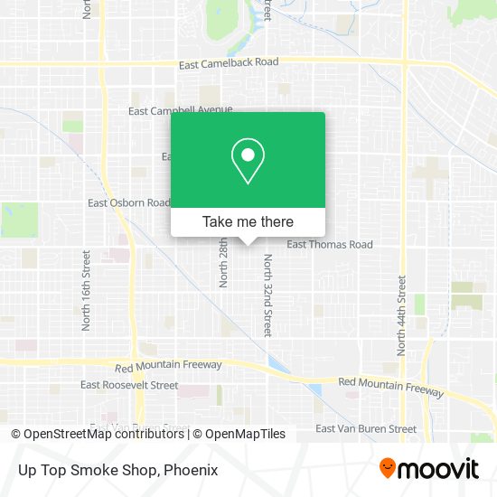 Up Top Smoke Shop map