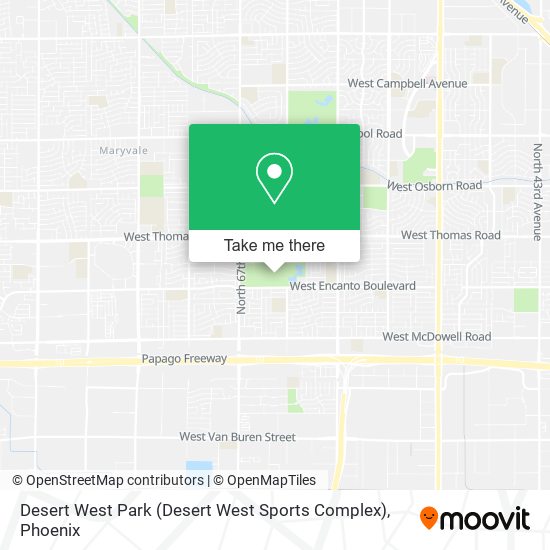 Desert West Park (Desert West Sports Complex) map
