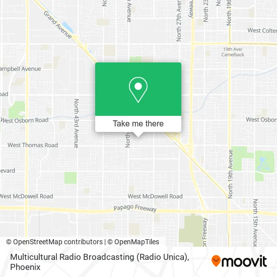 Multicultural Radio Broadcasting (Radio Unica) map