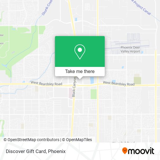 Mapa de Discover Gift Card