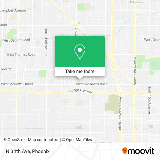 Mapa de N 34th Ave