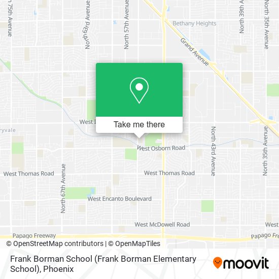 Frank Borman School map