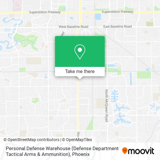 Personal Defense Warehouse (Defense Department Tactical Arms & Ammunition) map