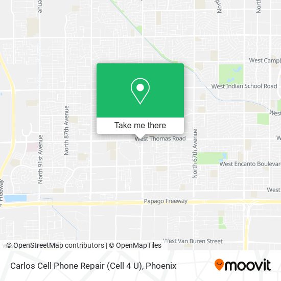 Carlos Cell Phone Repair (Cell 4 U) map