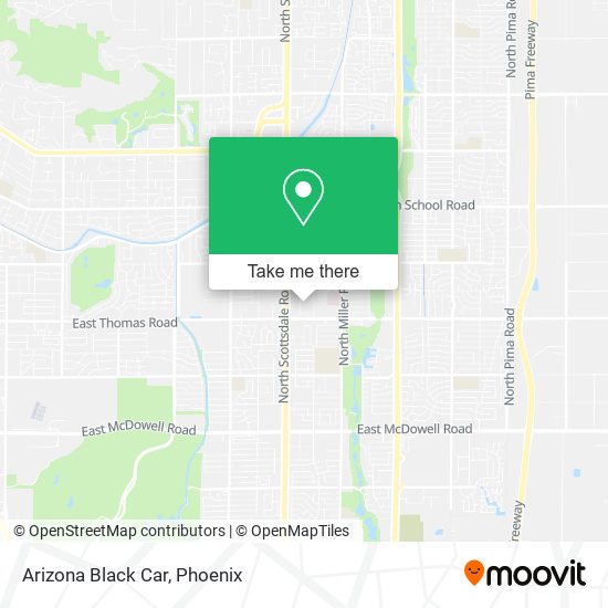 Mapa de Arizona Black Car