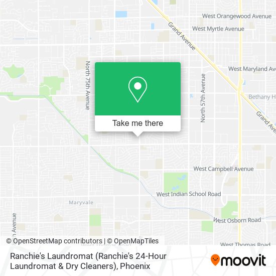 Mapa de Ranchie's Laundromat (Ranchie's 24-Hour Laundromat & Dry Cleaners)