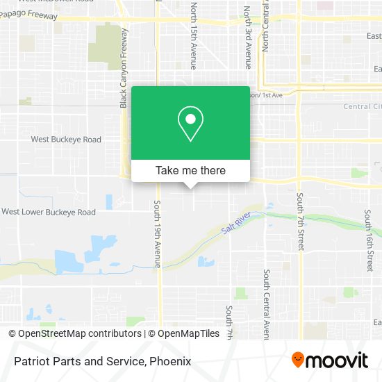 Patriot Parts and Service map