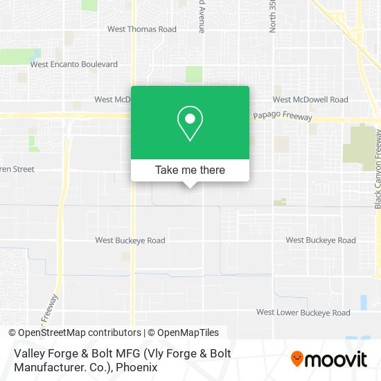 Mapa de Valley Forge & Bolt MFG (Vly Forge & Bolt Manufacturer. Co.)