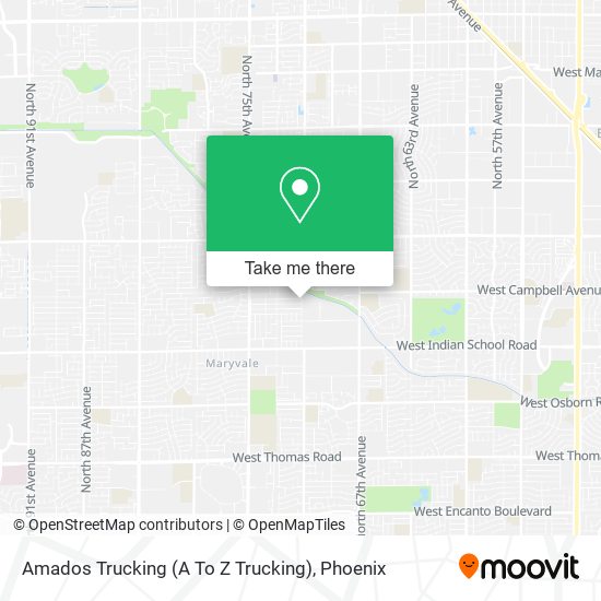 Amados Trucking (A To Z Trucking) map