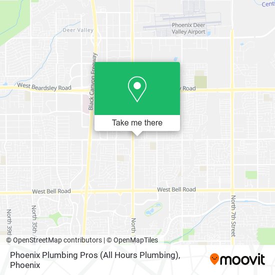 Mapa de Phoenix Plumbing Pros (All Hours Plumbing)