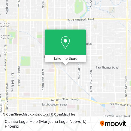 Classic Legal Help (Marijuana Legal Network) map