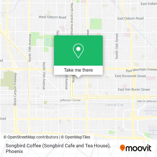 Mapa de Songbird Coffee (Songbird Cafe and Tea House)