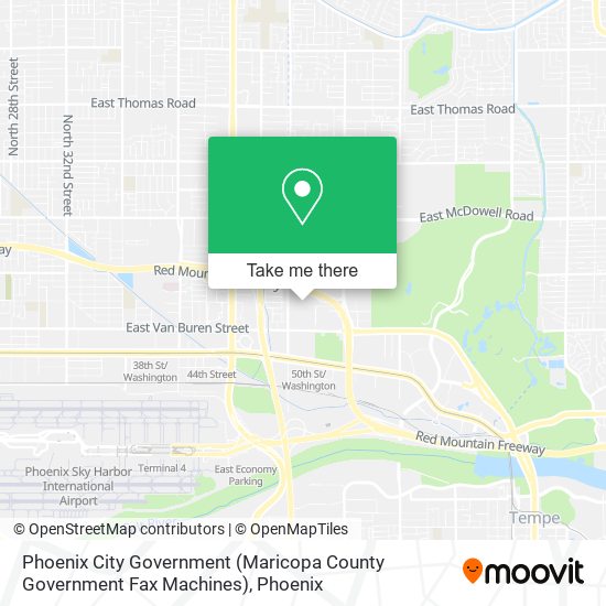 Phoenix City Government (Maricopa County Government Fax Machines) map