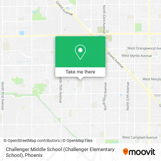 Mapa de Challenger Middle School (Challenger Elementary School)