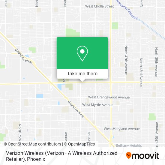 Verizon Wireless (Verizon - A Wireless Authorized Retailer) map