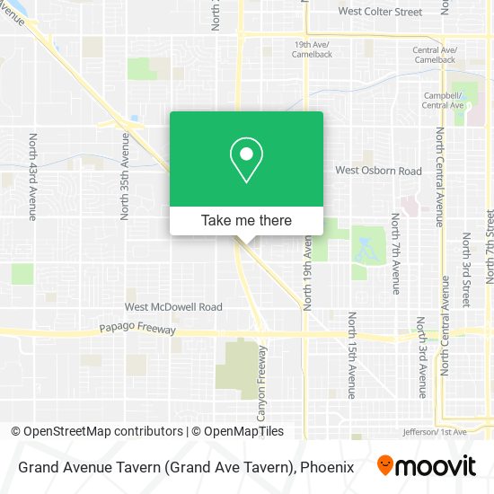 Mapa de Grand Avenue Tavern (Grand Ave Tavern)