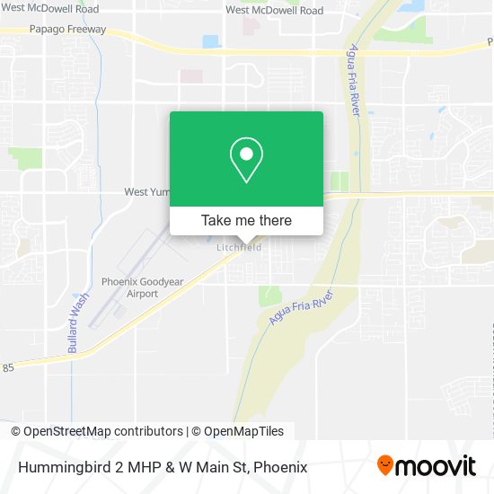 Mapa de Hummingbird 2 MHP & W Main St