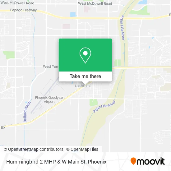 Hummingbird 2 MHP & W Main St map