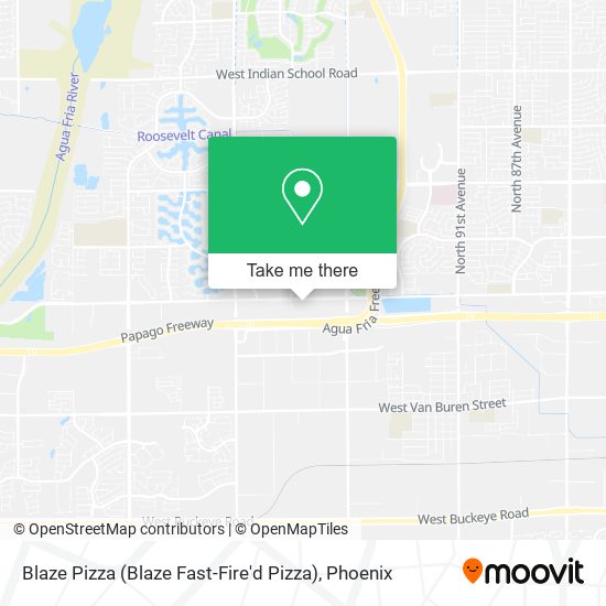 Mapa de Blaze Pizza (Blaze Fast-Fire'd Pizza)