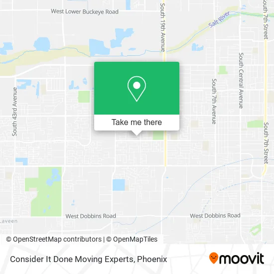 Consider It Done Moving Experts map