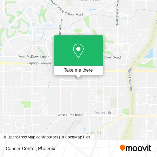 Cancer Center map