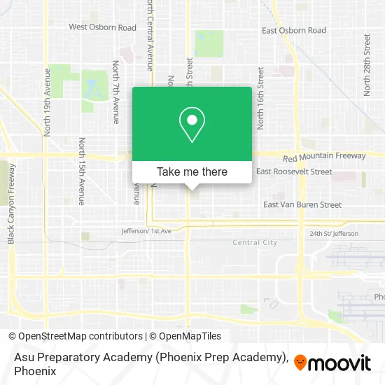 Mapa de Asu Preparatory Academy (Phoenix Prep Academy)