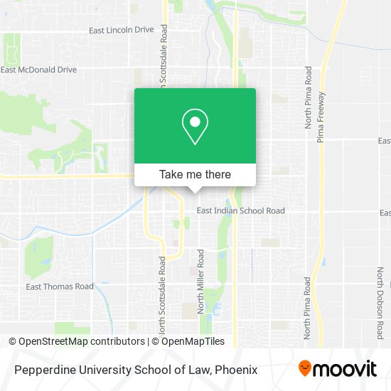 Pepperdine University School of Law map