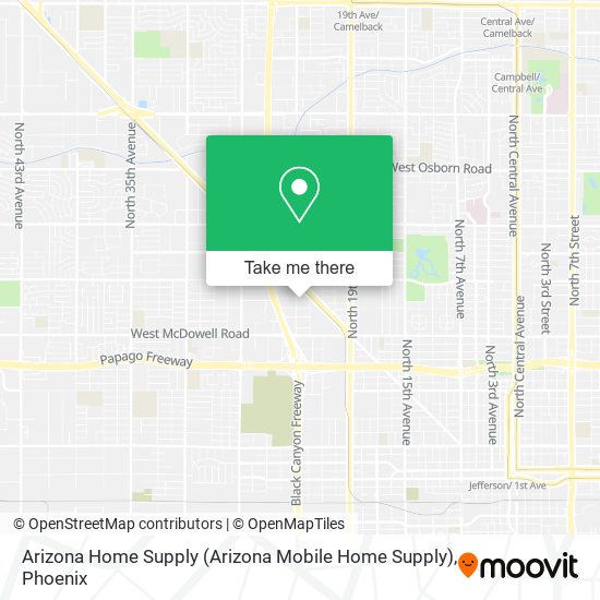 Arizona Home Supply map