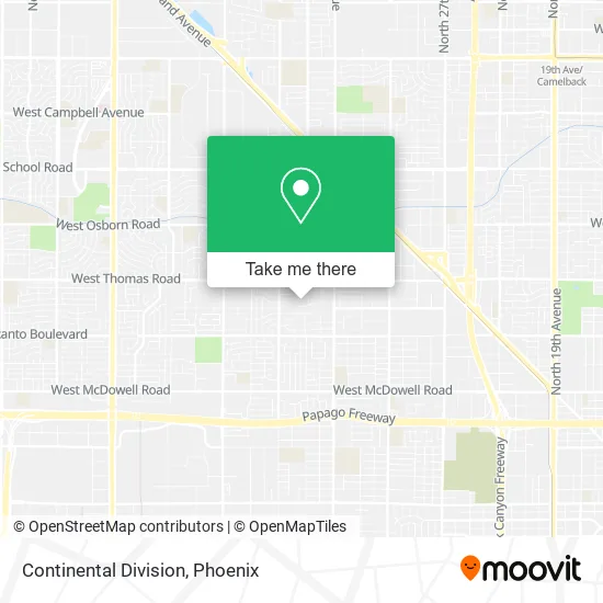 Continental Division map