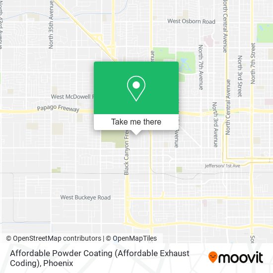 Affordable Powder Coating (Affordable Exhaust Coding) map