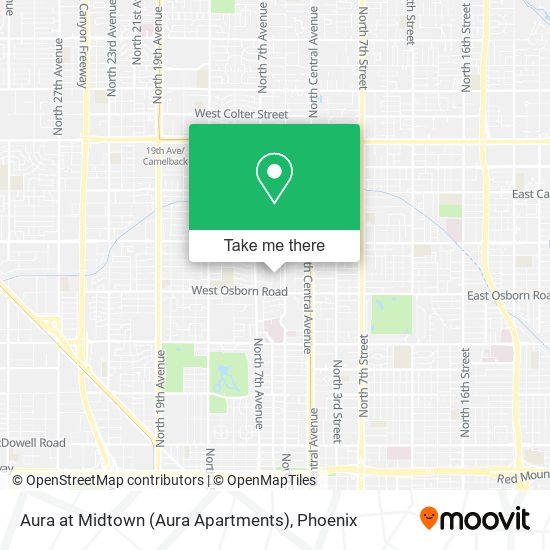 Mapa de Aura at Midtown (Aura Apartments)