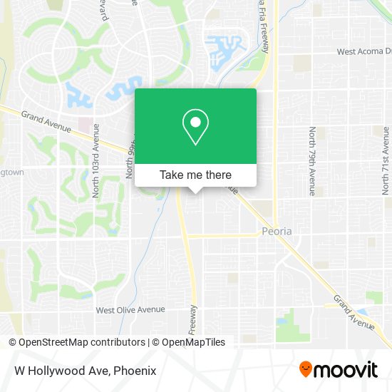 Mapa de W Hollywood Ave
