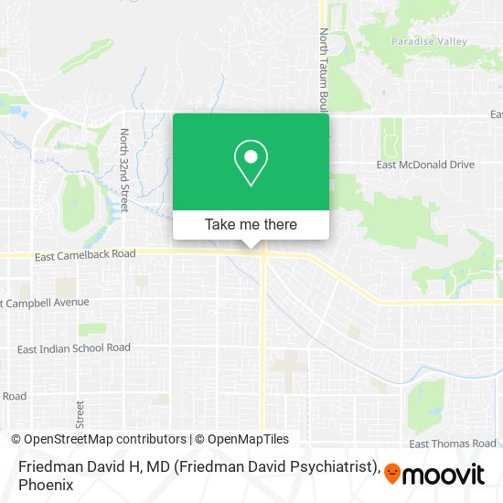 Friedman David H, MD (Friedman David Psychiatrist) map