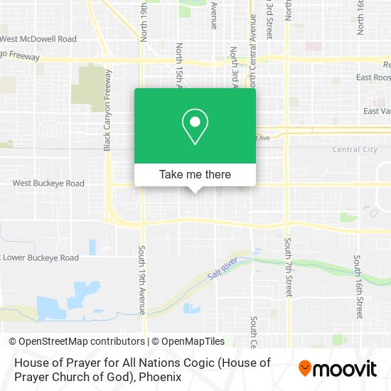 Mapa de House of Prayer for All Nations Cogic (House of Prayer Church of God)