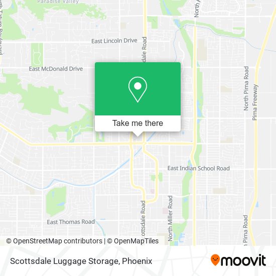 Scottsdale Luggage Storage map