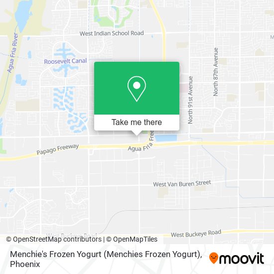 Mapa de Menchie's Frozen Yogurt (Menchies Frozen Yogurt)