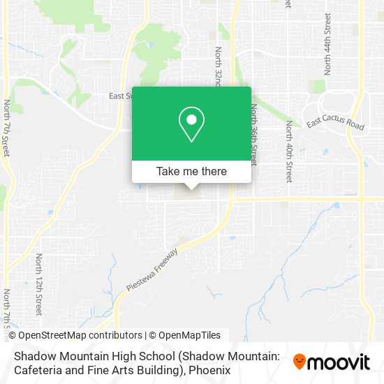 Shadow Mountain High School (Shadow Mountain: Cafeteria and Fine Arts Building) map