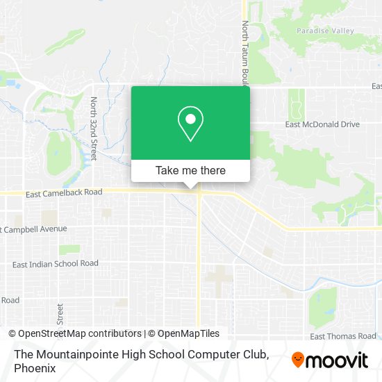 The Mountainpointe High School Computer Club map