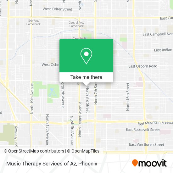 Mapa de Music Therapy Services of Az