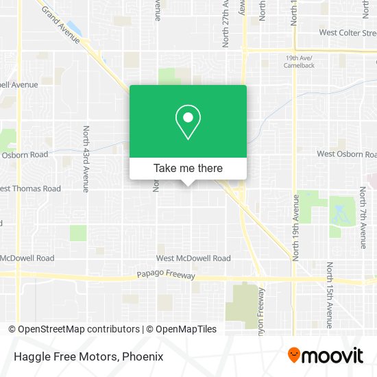 Haggle Free Motors map