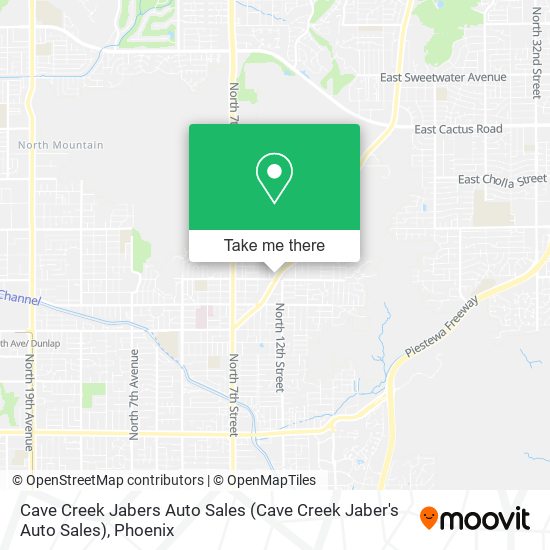 Mapa de Cave Creek Jabers Auto Sales (Cave Creek Jaber's Auto Sales)