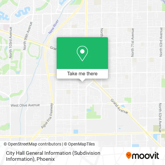 City Hall General Information (Subdivision Information) map