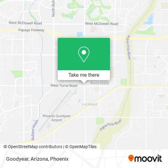 Goodyear, Arizona map