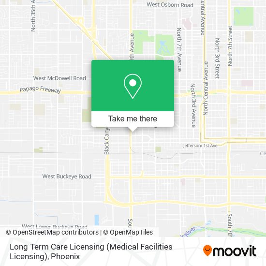 Mapa de Long Term Care Licensing (Medical Facilities Licensing)