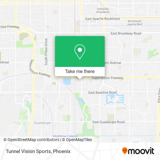 Tunnel Vision Sports map