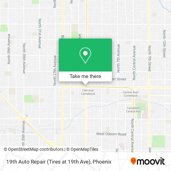 19th Auto Repair (Tires at 19th Ave) map